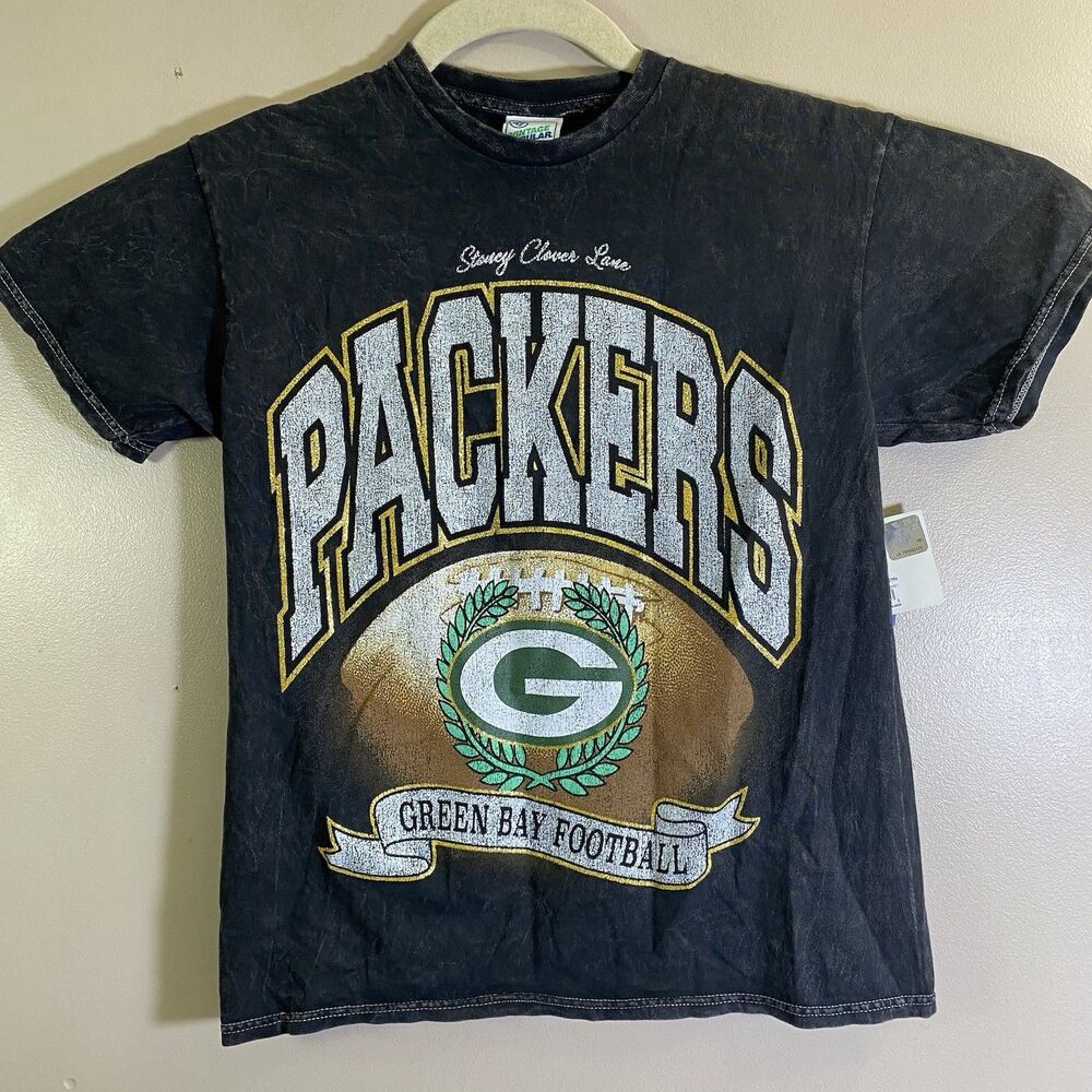 NEW '47 Stoney Clover Lane Green Bay Packers Glitter Shirt Size Women M MSRP 50